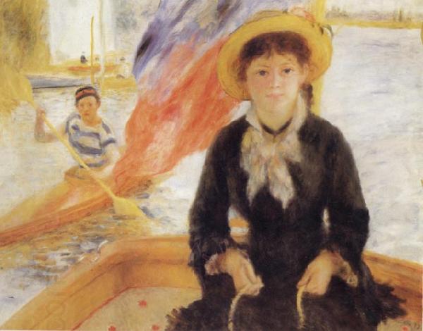 Pierre Renoir Girl in a Boat China oil painting art